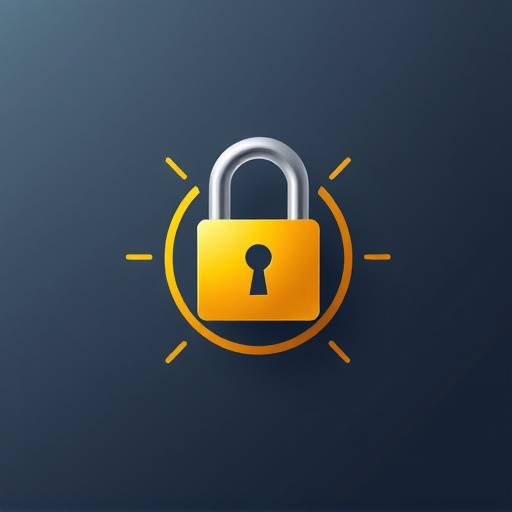 A padlock icon representing data security