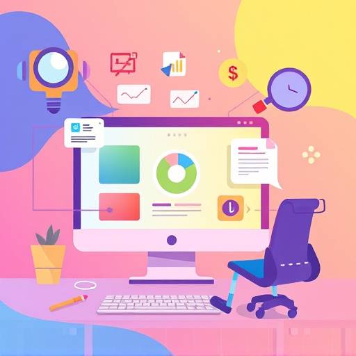 Illustration of an accessibility audit being conducted on a website